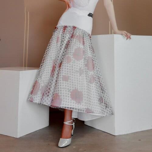 WomenS National Standard Dance Skirts Big Fishbone Skirts Modern Dance Skirts Drag Queen Dress Ballroom Dance Clothes DN9553