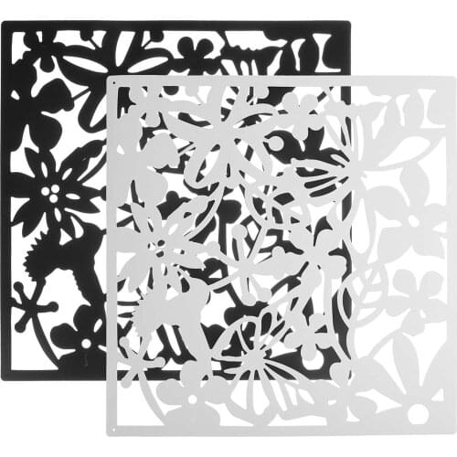 12pcs For Home Fashion 12 Pcs Butterfly Bird Flower Hanging Screen Partition Divider Panel Room Curtain Home White/black/red