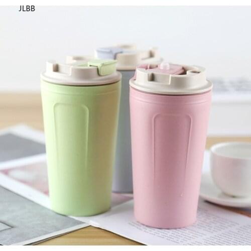 420ml High Quality Bamboo Fiber Coffee Mug Leak-Proof Travel Cup With Lid BPA Free
