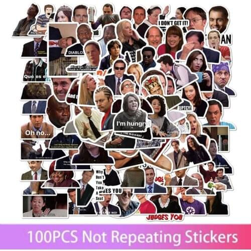 50/100pcs American TV Graffiti Stickers Mobile Phone Case Skateboard Luggage Super Waterproof Stickers