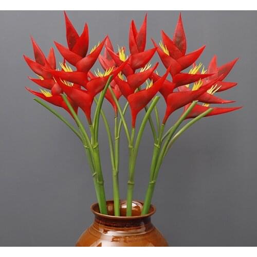 86/91CM Peacock Strelitzia Reginae Aiton Artificial Flower Home Decoration Shop Layout Party Gift Red Orange Pink Purple