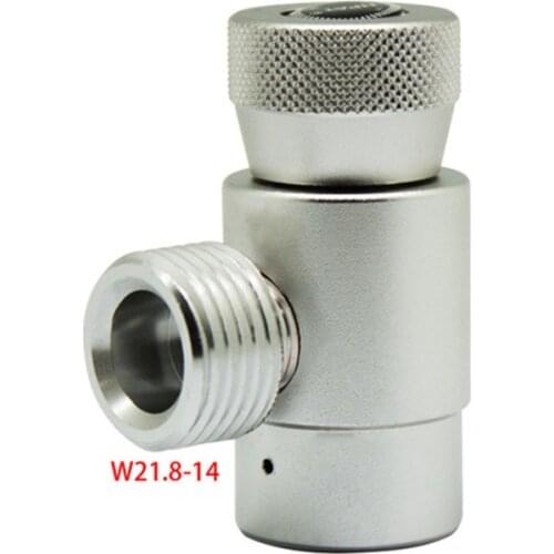CO2 Filling Refill Adapter Connector W21.8 -14 For Sodastream Soda Maker Tank Connector Gas Regulator