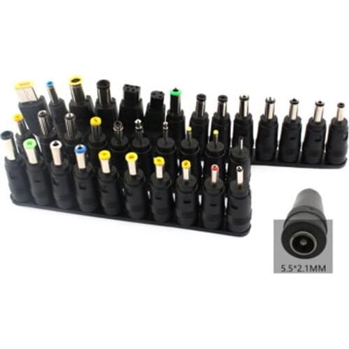 1Set 34pcs AC DC 12V Power Adapter 12 V Jack Charger Connector Plug For Notebook AC DC Laptop 220V To 5V 12V 24V Power Adapter