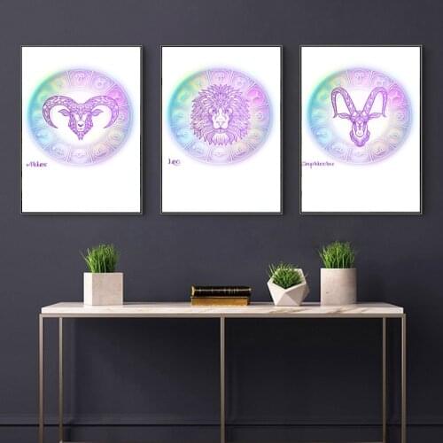 Diamond Embroidery Constellations Astrology Sign Zodiac Minimalist Pictures Diamond Mosaic Animals Diamond Painting Wall Decor