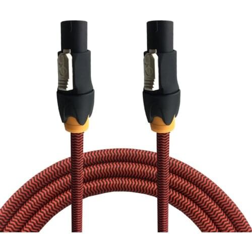 Audiophile Speakon Speaker Cable with 4 Pin NL4FC Male to Male KTV Studio Bar Stage OFC Audio Cable Shielded 1M 2M 3M 5M 8M