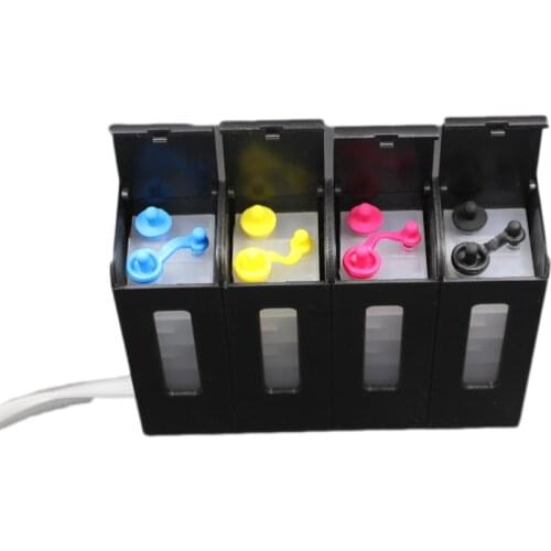 CISSPLAZA NEW 4 color CISS ink tank kit with accessaries compatible for Epson/HP/Canon/Brother printer