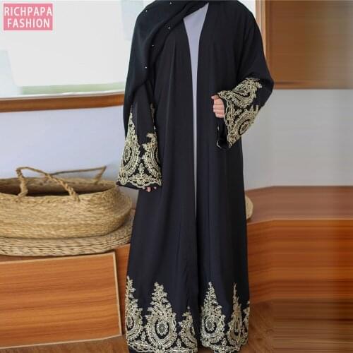 Eid Mubarak Saudi Arabic Abaya Kimono Cardigan Muslim Hijab Dress Turkish African For Women Kaftan Dubai Caftan Islamic Clothing