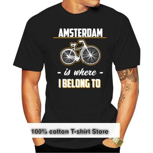 Funny Amsterdam Netherlands T Shirt Men Cotton Men And Women T-Shirts O Neck Short-Sleeve