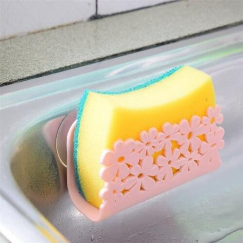 Kitchen Storage Rack Holders Dish Cloths Rack Suction Sponge Holder Clip Rag Storage Rack Shelf Towel Soap Wall Mounted Draining