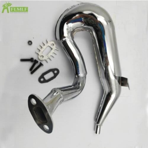 Metal Exhaust Pipe/tuned Pipe Fit for 1/5 HPI ROFUN BAHA ROVAN KM BAJA 5B 5T SS Toys Games Parts