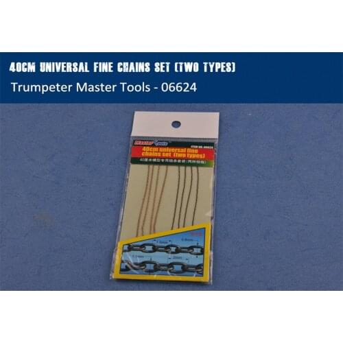 Trumpeter 06624 40cm Universal Fine Chains Set (two types) Ship Tank Model Accessories