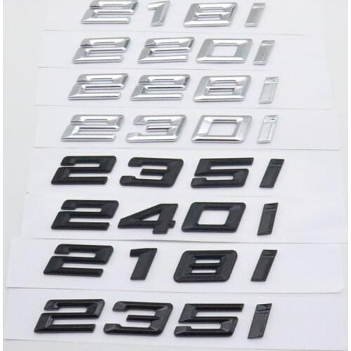 Car Stickers For BMW 2 Series F22 F45 F23 2018-2021 Rear Trunk Letter Emblem Logo Decals 218i 220i 228i 230i 235i 240i