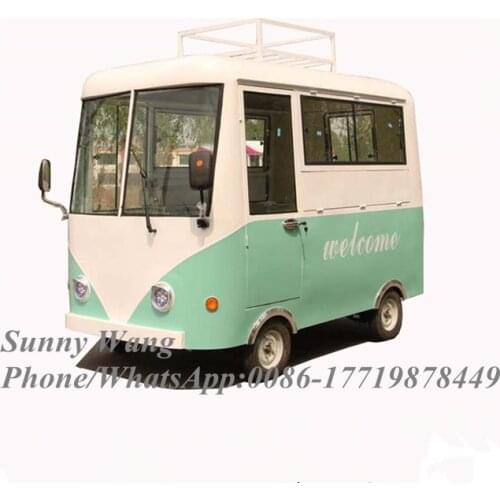 New street food vending cart / electric vintage food truck custom food truck fast food car snack car
