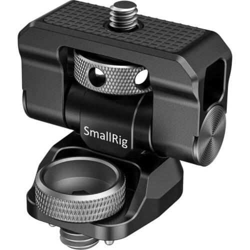 SmallRig Swivel 170 Degree & Tilt 360 Degree Monitor Mount with Arri Locating Pins Microphone Bracket Camera EVF Mount BSE2348