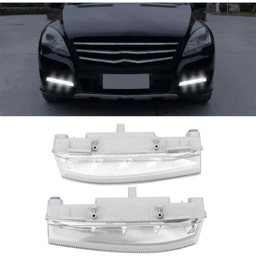 Fog Light Car Front LED DRL Daytime Running Lamp For Mercedes Benz C-Class W204/S204 2007-2014 W212 2009-2014 R172 2012 2013