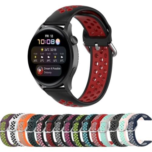 For Huawei Watch 3 Strap Quick Release Wristband Bracelet 22mm Sports Silicone Replacement Watchband For Huawei Watch 3 Pro
