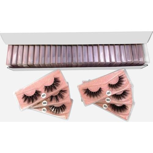 Eye lashes Wholesale 4/40/50/100pcs 6D Mink Lashes Natural False Eyelashes Long Set faux cils Bulk Makeup wholesale eye lashes