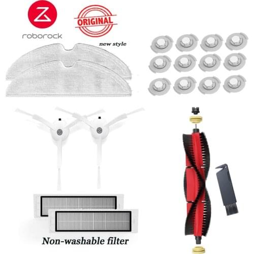 Original Mi Roborock Accessories HEPA Filter Detachable Main Brush Mop Side brush for S50 S51 S55 S6 E25 E35 Robot Vacuum Parts