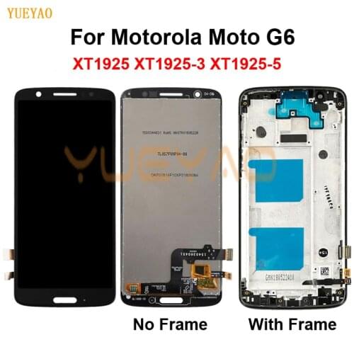 5.7" LCD For Motorola Moto G6 LCD Display Touch Screen Frame Digitizer Assembly For Moto G6 Display XT1925-3 XT1925-5 LCD