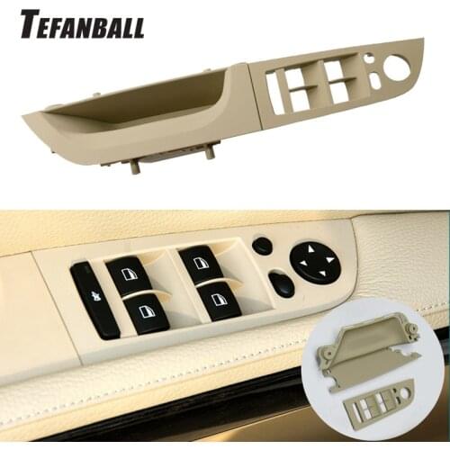 Car Right Left Interior Inner Door Handle Panel Trim Cover Kit for BMW E90 E91 3 Series 2004-2012 Auto Accessories