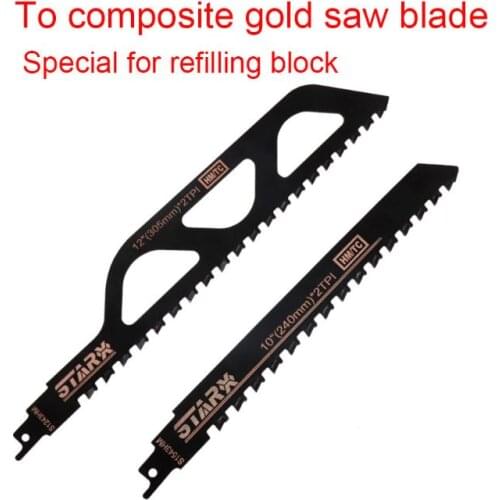 Demolition Masonry Reciprocating Saw Blade for Cutting Concrete Brick Stone Alloy Steel Teeth Blades