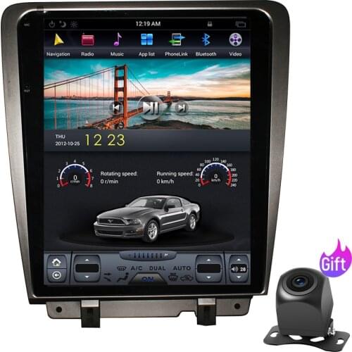 For Ford Mustang 2010 2011 2012 2013 2014 12.1''Tesla Screen 4G+64G WIFI Android 9 Car Radio GPS Navigation Multimedia Player