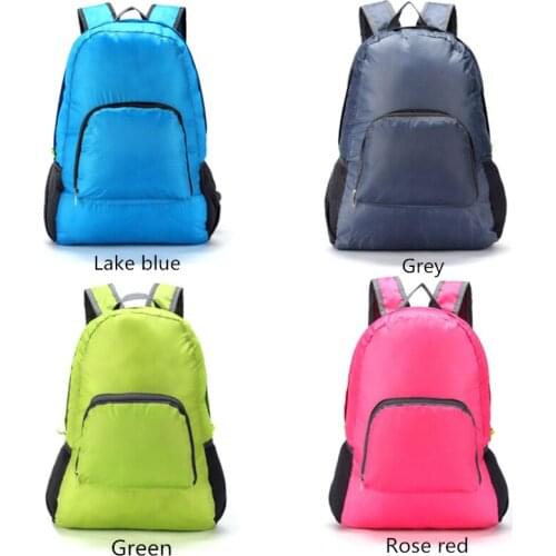 Travel Bag High-capacity Backpacks Zipper Soild Nylon Back Pack Daily Traveling Women Men Shoulder Bags Folding Bag