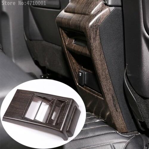 Oak Wood Colour For Land Rover Discovery Sport 2015-2018 Car Rear Row Air Conditioning Vent Frame Trim Accessories