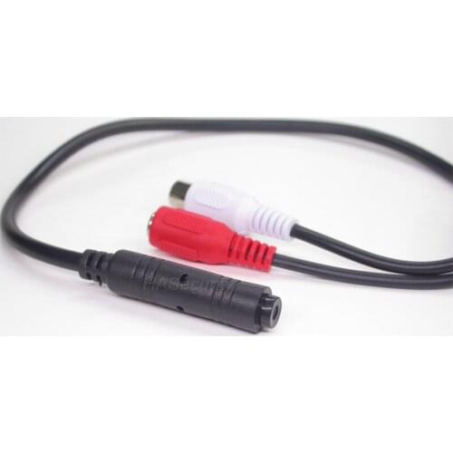 Sound monitor cable Audio pickup MIC microphone with pre-amplifier for CCTV IP camera