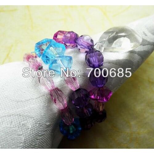 Napkin rings crystal beads,acrylic napkin holder