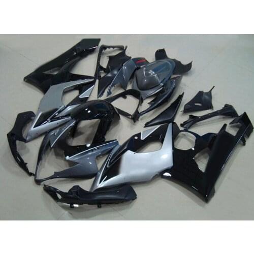 ABS silver black Fairing Kit for GSXR1000 2005 2006 GSX-R1000 GSXR1000 K5 05 06 Injection mold Fairings set+gifts