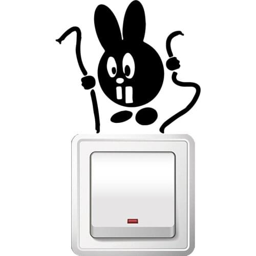 Creative rabbit Wall Sticker Vinyl Art Home Decor Creative Pattern Wall Decals Sticker Mural