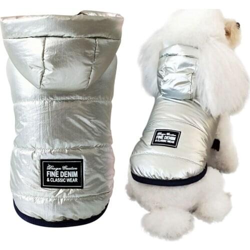 Dogs Jackets Pet Autumn Winter Sleeveless Costume Thickening Warm Vest Puppy Hooded Coat For Small Medium Dogs