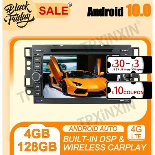 4G+128G Android 10.0 For Chevrolet Captiva Gentra Aveo Epica 2002-2011 Multimedia Player Stereo Tape Recorder GPS Navi Head Unit