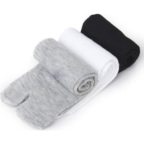 3 Pairs/lot Men Socks Japanese Kimono Flip Flop Sandal Split Toe Tabi Ninja Geta Male Socks Breathable Anti-friction Short Sock