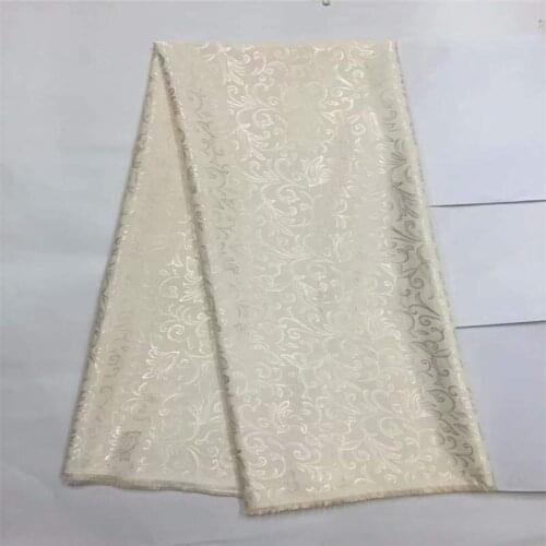 New Design Golden Thread Floral Jacquard Fabric 5 Yards For Ladies To Wear Soft And Comfortable Printed Silk Fabric! LXF6235