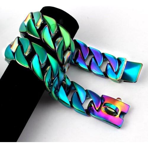 Metal Stainless Steel Color Chain Dog Choker Collar Pet Necklace for Pit Bull, Mastiff, Bulldog, Big Breed Accessories Necklaces