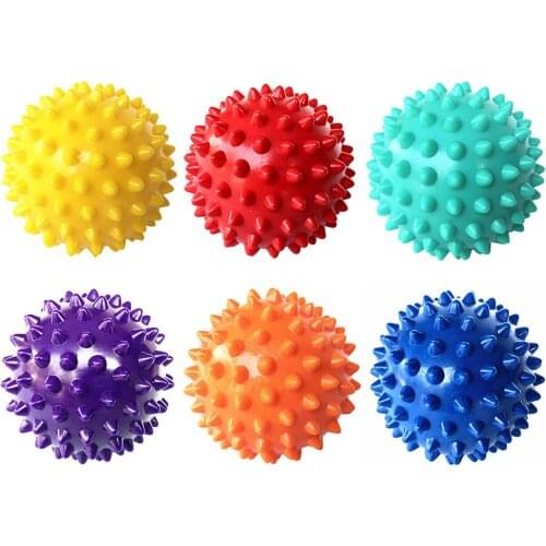 Durable Spiky Massage Ball Trigger Point Sport Fitness Hand Foot Pain Relief Plantar Fasciitis Reliever 7cm Exercise Balls