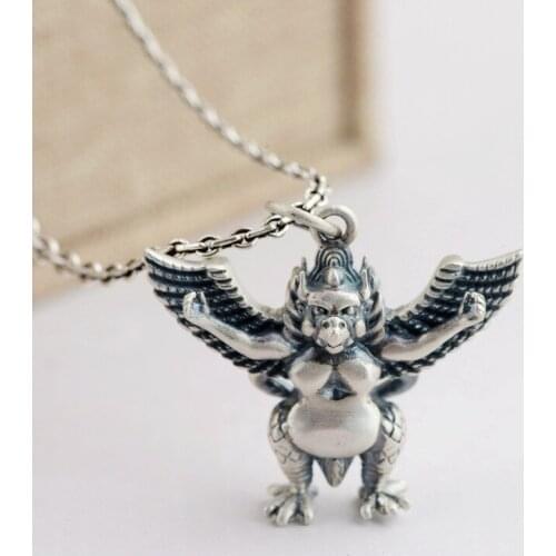 S925 silver pendants wholesale Thai silver antique style dapeng bird pendant