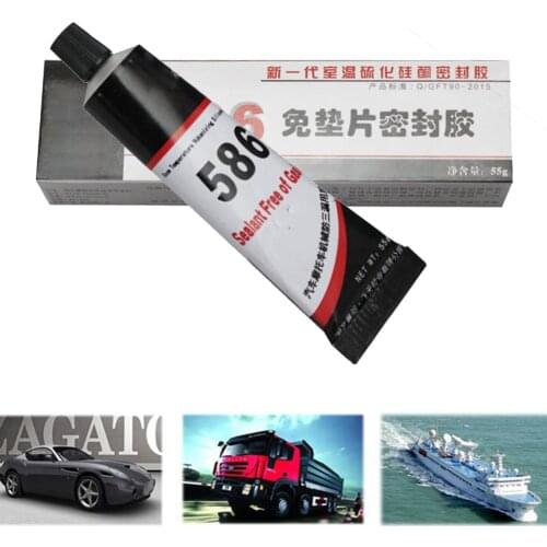 High Temperature Sealant Car Motorcycle Repairing Glue Black Silicone Free-Gasket Waterproof To Oil Resist 55g
