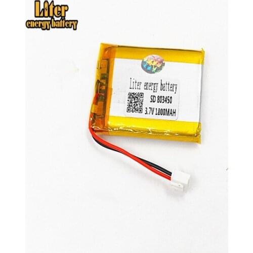 XHR-2P 2.54 Supply of high -quality high-quality environmentally friendly lithium polymer battery 803450 1800mah