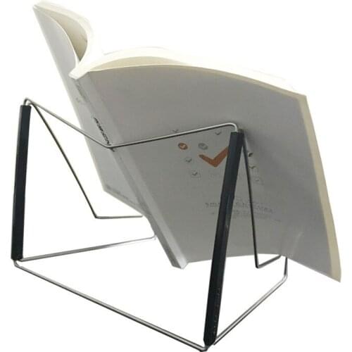 1 pcs Bookends Portable book stainless steel Rest Tablet Room Book holder Foldable Multifunction Stand Pages Fixed Stationery