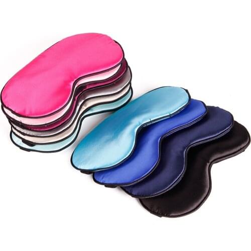 1Pcs Silk Portable Travel Sleep Eye Mask Rest Aid Soft Cover Eye Patch Hot Sale Eyeshade Sleeping Mask Wholesale #245327