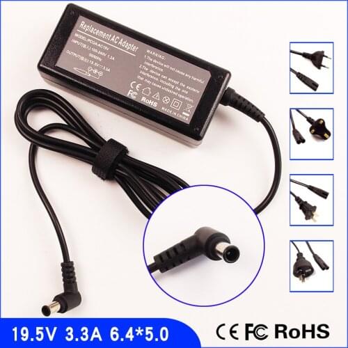 19.5V 3.3A Laptop Ac Adapter Power SUPPLY + Cord for Sony VAIO VPCYB15KX VPCYB13KX VPCEE34FX VPCY21 PCG-745 PCG-731 VGP-AC19V15