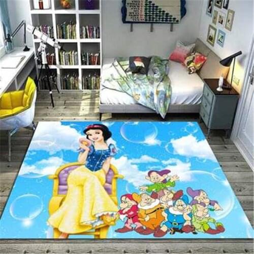 80x160cm Kids Playmat Princess Carpet Sofa Carpet for Bedroom Living Room Children Rug Kids Room Carpet Gift