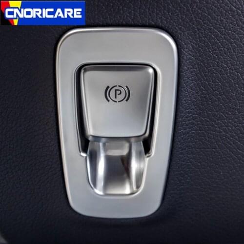 Car P File Electronic Handbrake Sequins Decoration Sticker Trim For Mercedes Benz C Class W205 E Class W213 GLC X253 Accessories