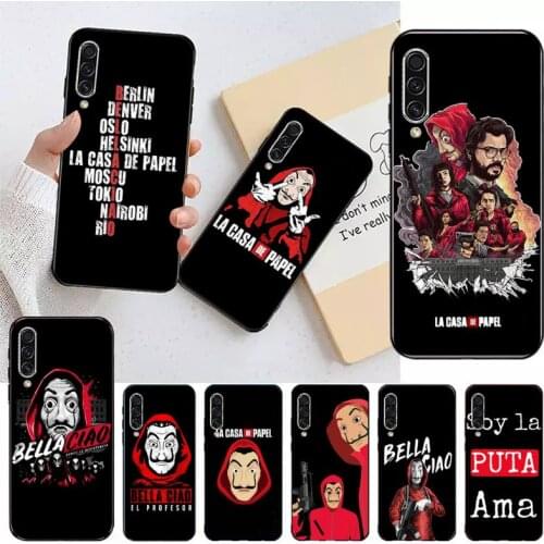 Money Heist House Paper TV Phone Case For Samsung galaxy S 9 10 20 A 10 21 30 31 40 50 51 71 s note 20 j 4 2018 plus