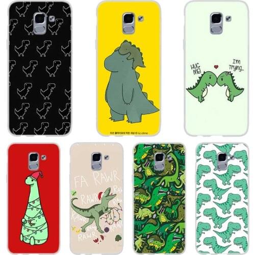 Cute Dinosaur Phone case For Samsung Galaxy J6 J4 J8 Plus J7 2018 J3 J5 J7 Prime Pro 2017 2016 Covers