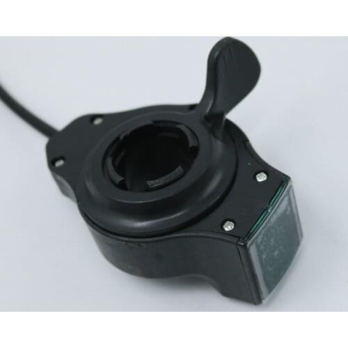 Greentime Thumb Throttle with LCD Display E-bike Handlebar Black Thumb Throttle Grips