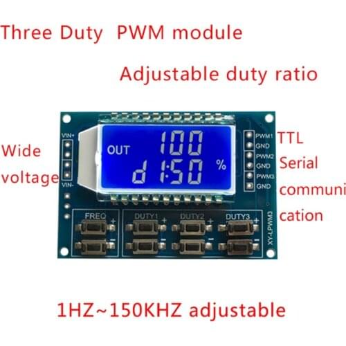 Signal Generator PWM Pulse Frequency Duty Cycle Adjustable Module LCD Display L4MB